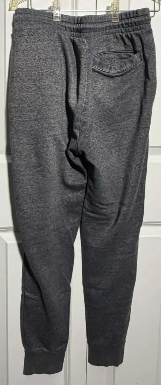 Michael Kors Mens Heathered Gray Fleece Jogger Sweatpants with Logo Patch Size S